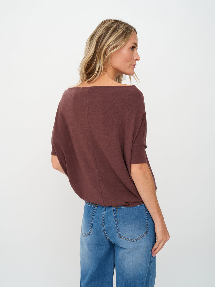 Short Sleeve Anywhere Top - Raisin