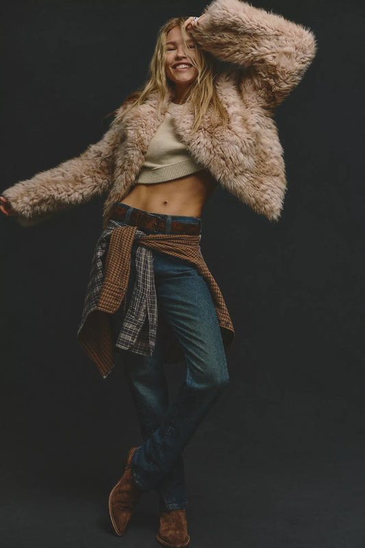 Supernova Cropped Fur Coat