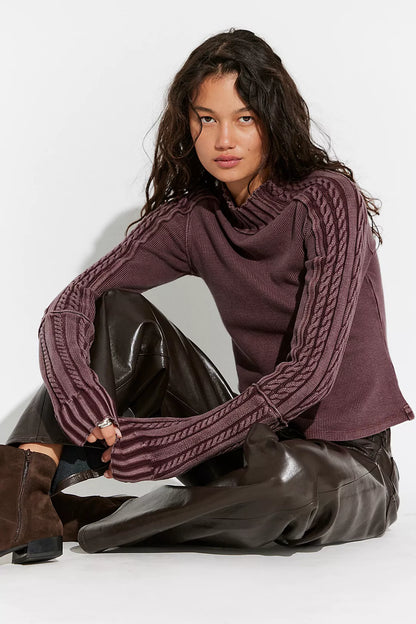 Breezy Swit Top - Vintage Grape