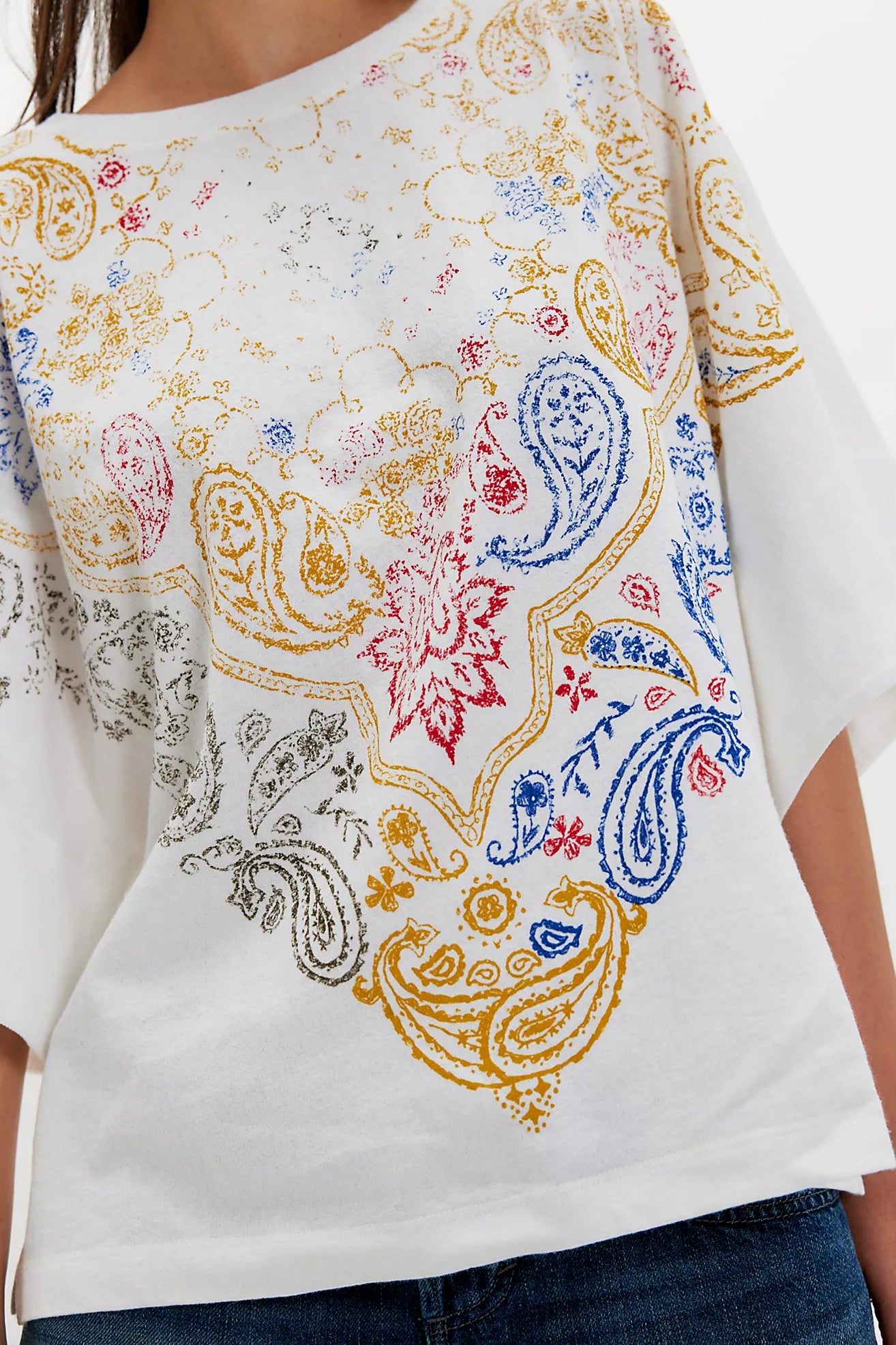 Heirloom Printed Tee - Ivory Combo