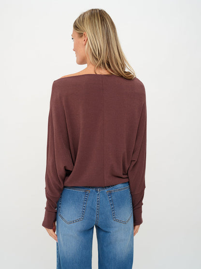 The Anywhere Top Long Sleeve - Raisin