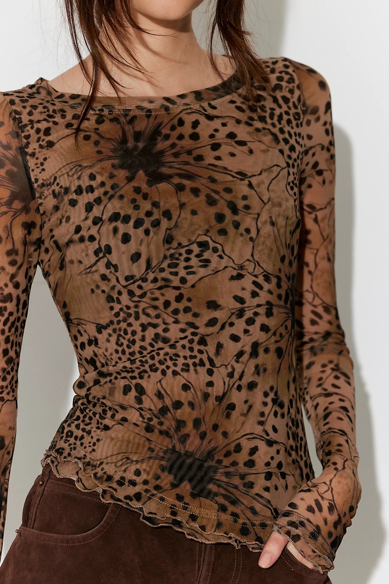 Lilly Printed Long Sleeve Top