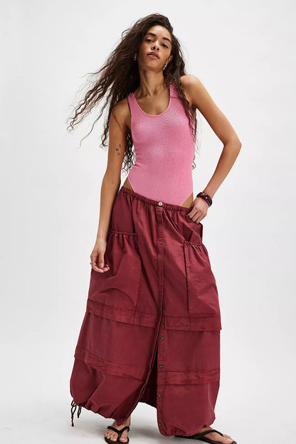 Eloise Maxi Skirt - Syrah