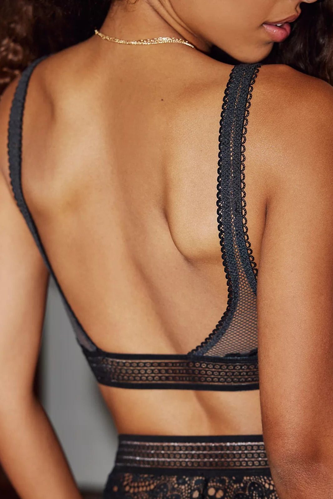 Moonlit Meadow Bralette - Black