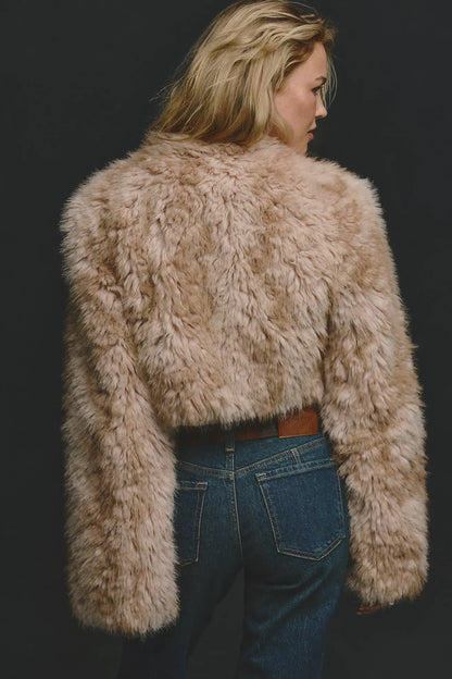 Supernova Cropped Fur Coat