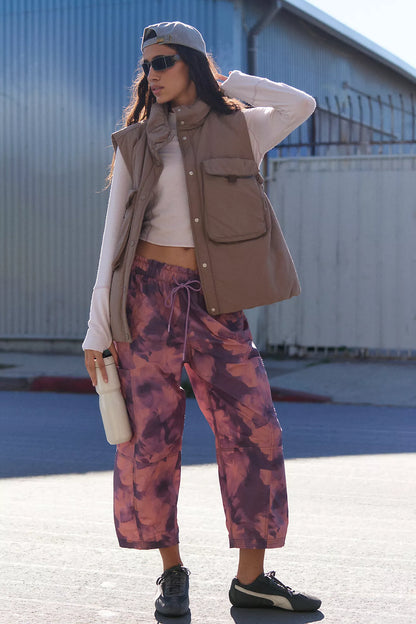 Printed In the Wild Pant - Violet Cloud Wash