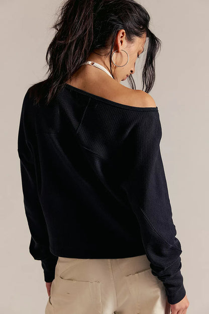 Jess Long Sleeve tee - Black