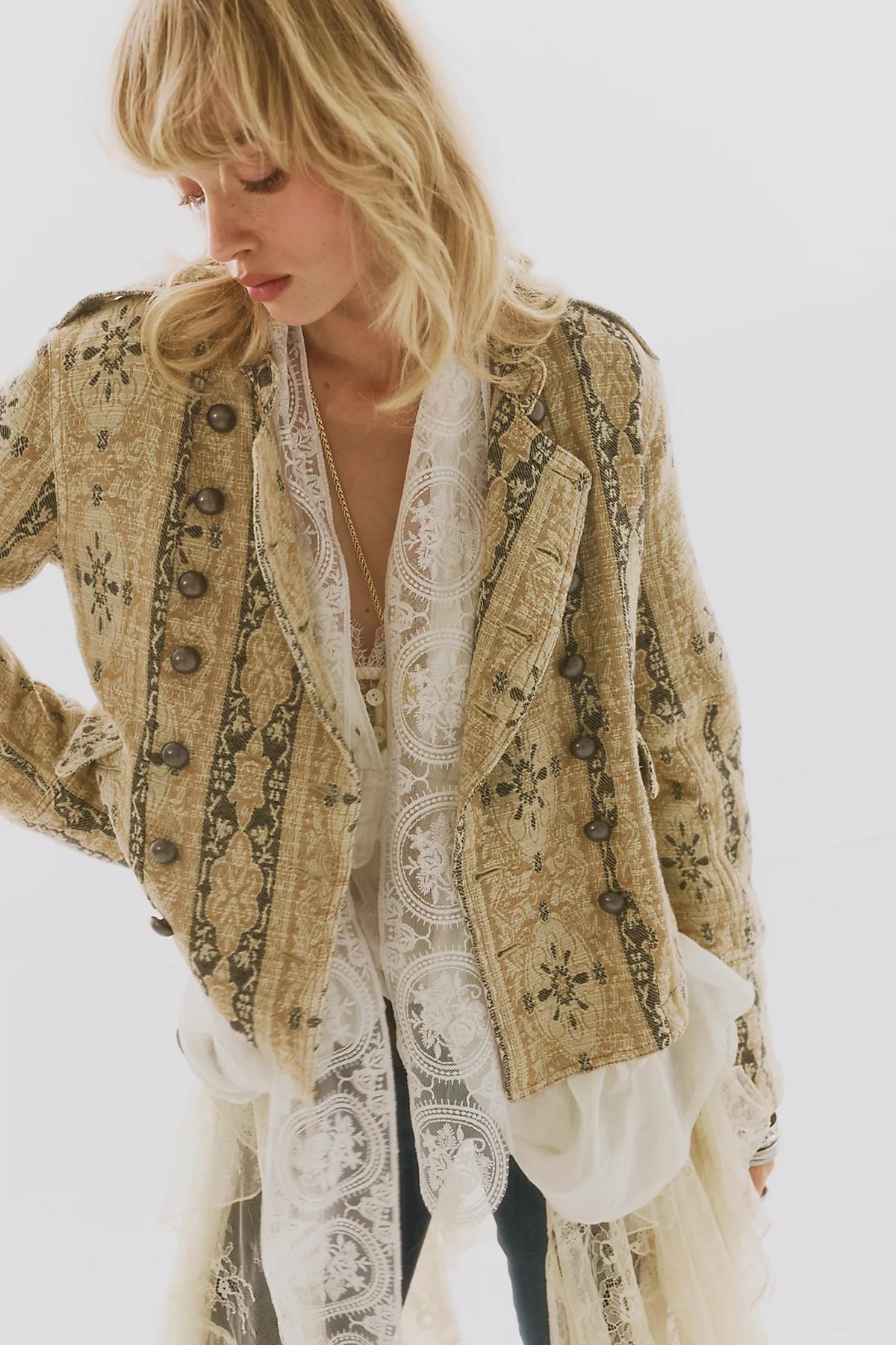 Lottie Jaquard Band Jacket