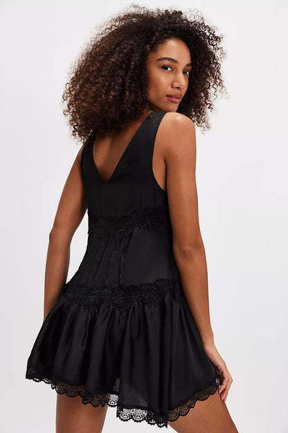 In This Groove Mini Slip - Washed Black