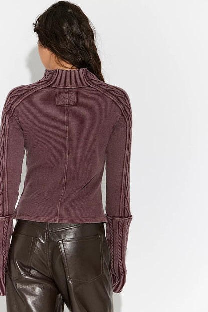 Breezy Swit Top - Vintage Grape