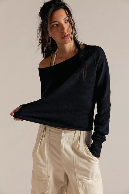 Jess Long Sleeve tee - Black