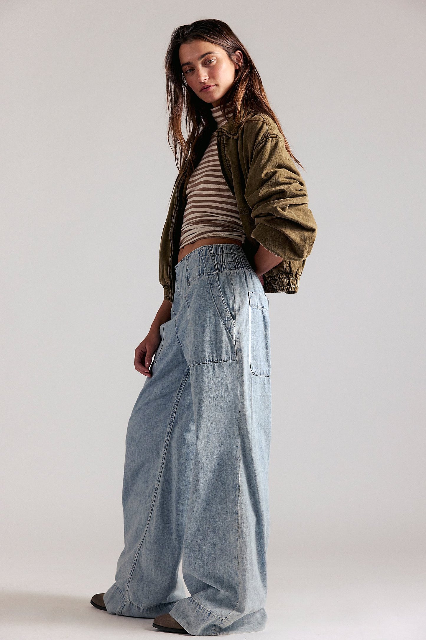 Breezy Denim Pull On - Dusk
