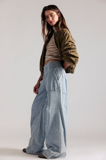 Breezy Denim Pull On - Dusk
