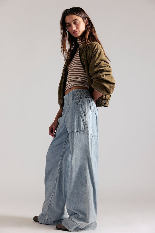 Breezy Denim Pull On - Dusk
