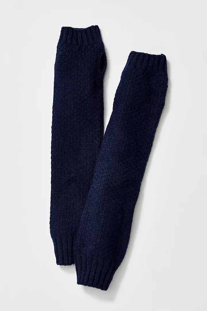 Armour Knit Armwarmers - Navy - La De Da