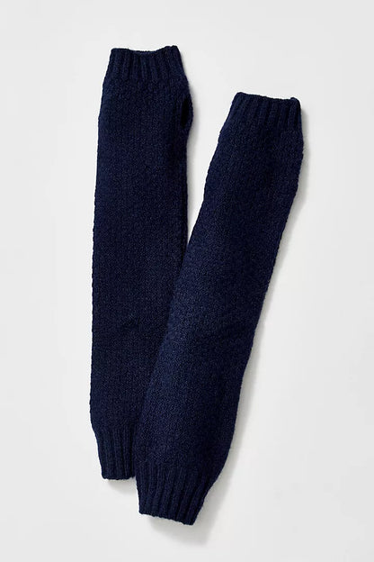 Armour Knit Armwarmers - Navy - La De Da