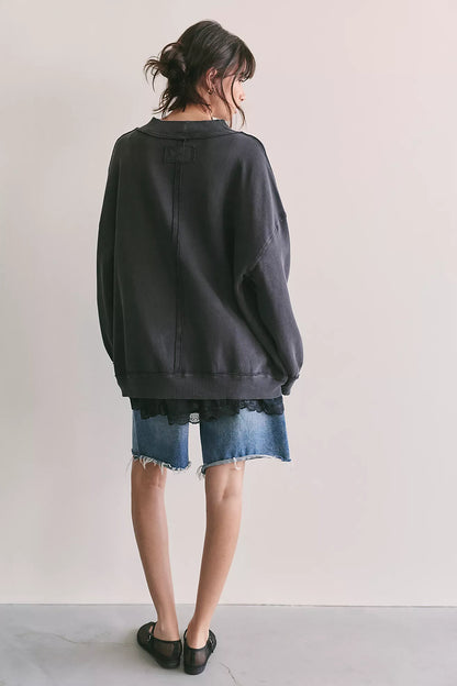 Palm Springs Turtle Graphic Sweatshirt