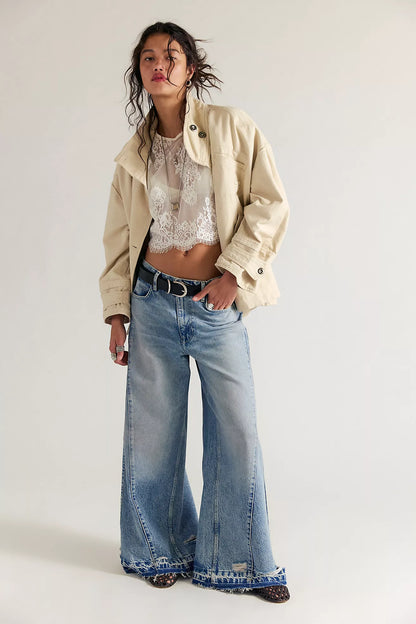 Apollo Wide Leg Streamline Denim Jean