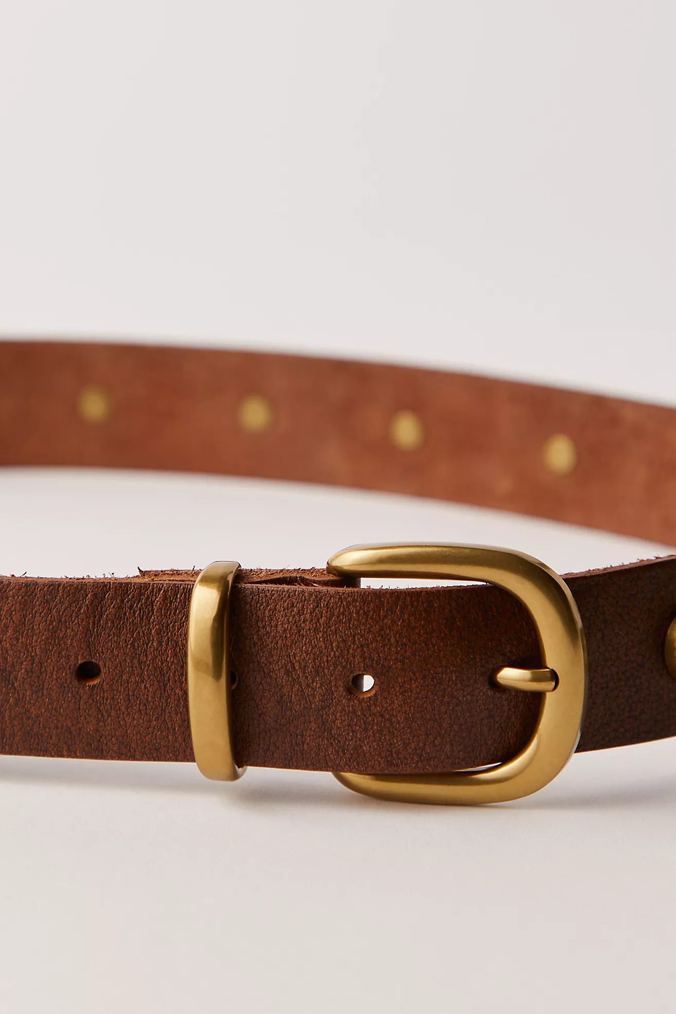 Rhodes Stud Belt - Cognac