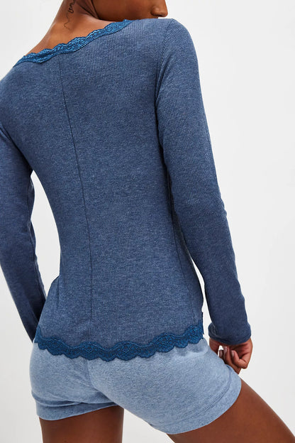 Big Love Cardi - Ocean Heather