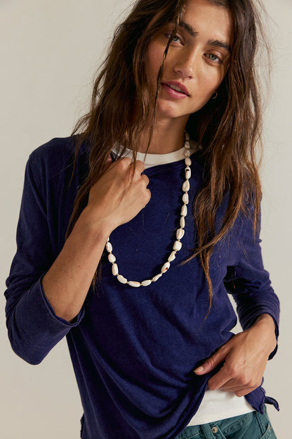 Nova Long-Sleeve Tee - Peacoat