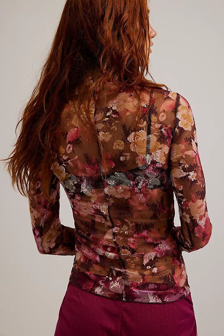 Lady Lux Printed Layering Top - Vintage - La De Da