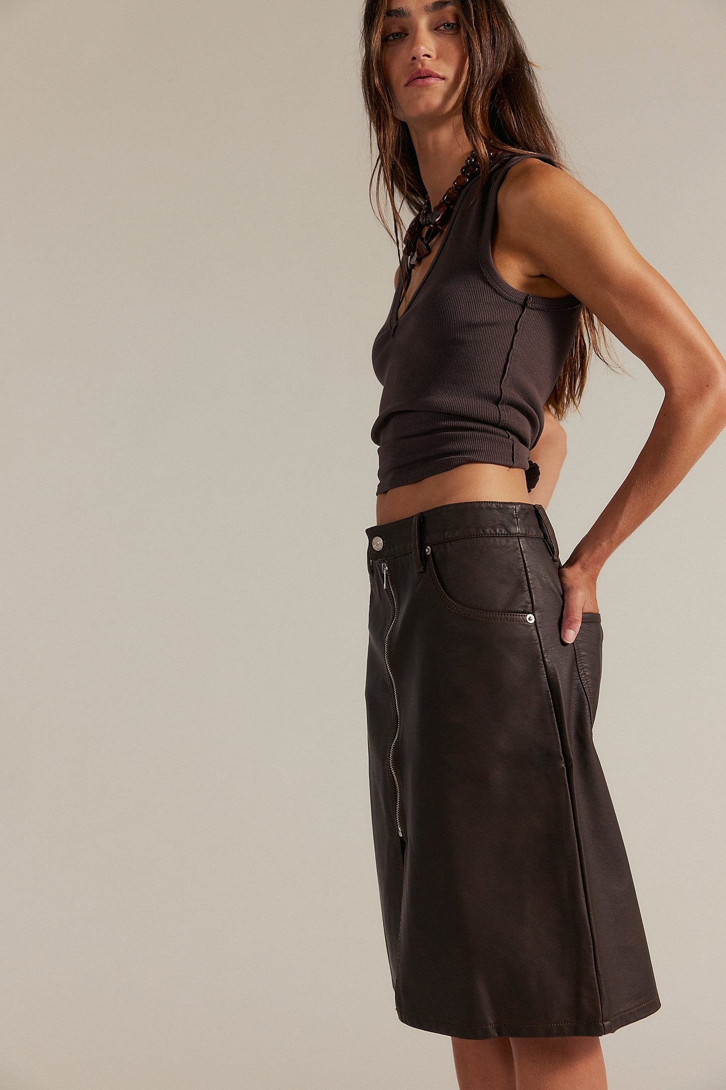 Sycamore Vegan Midi - Rusty