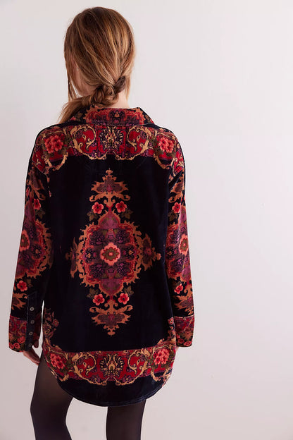 One Night Velvet Top - Night Owl Combo