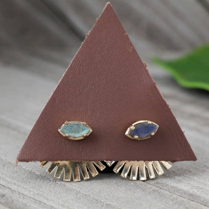 Brass Peekaboo Sun Design Ear Jacket - La De Da
