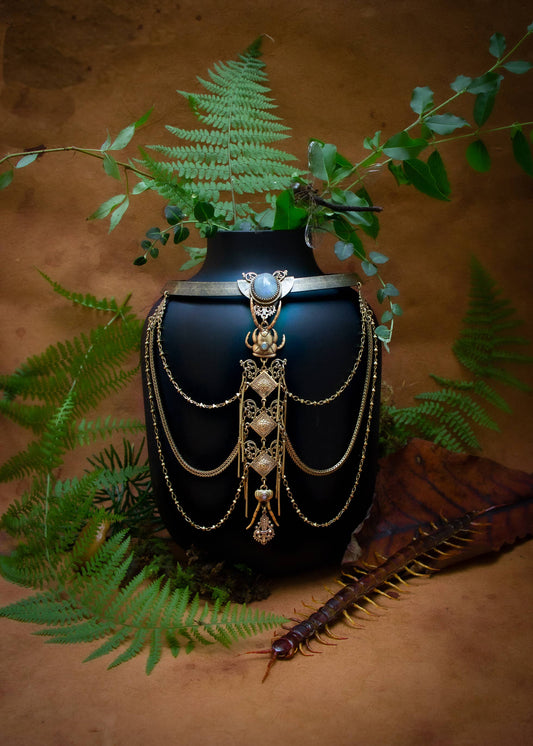 The Hundred Legged Torque Labradorite Necklace - La De Da