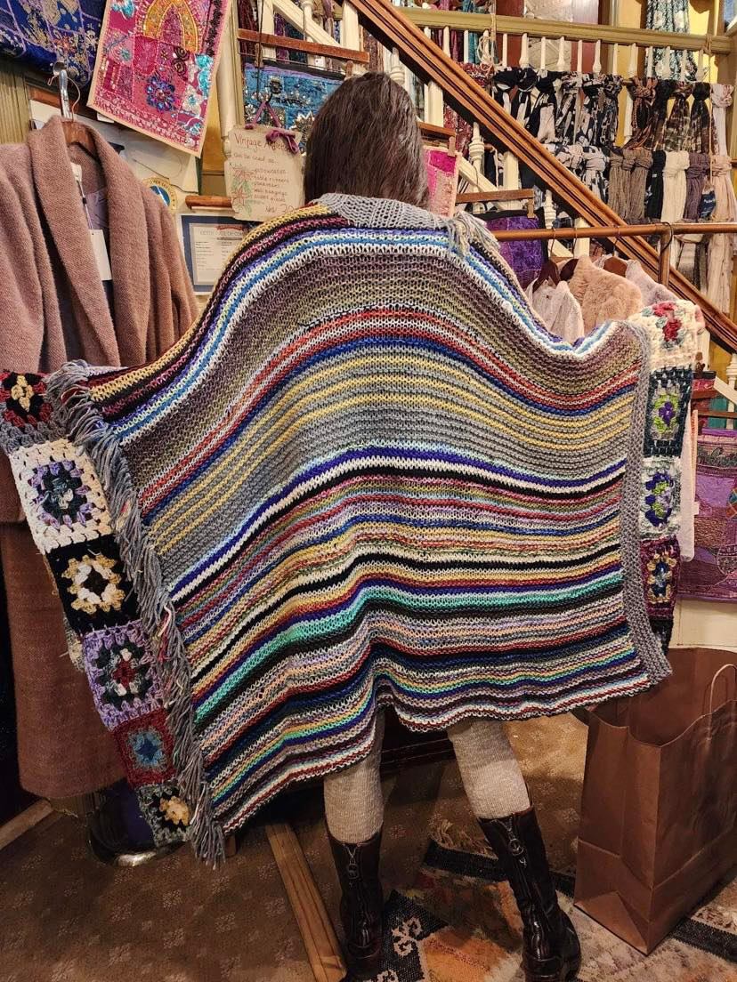 ONE OF A KIND Handmade Ruana - La De Da