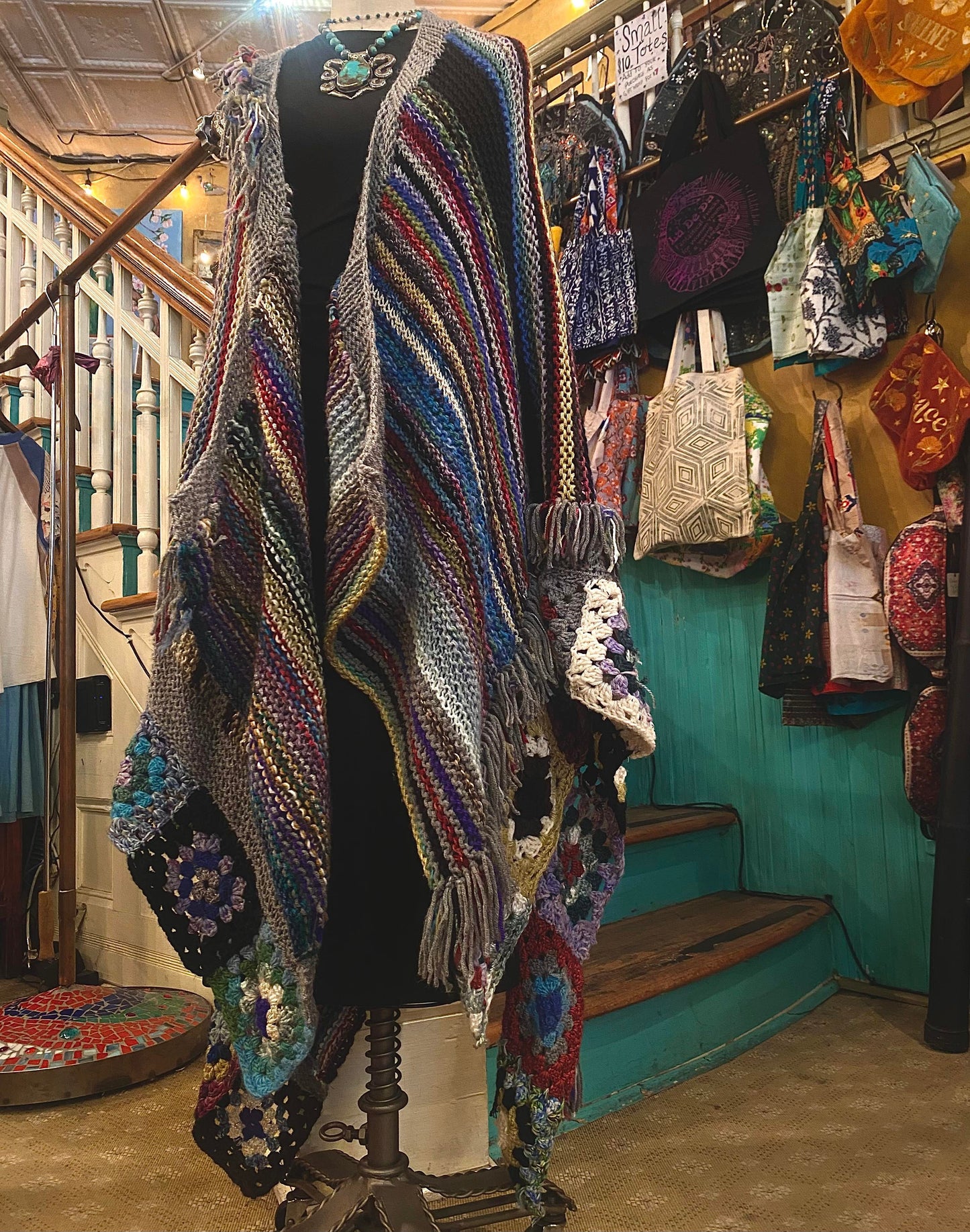 ONE OF A KIND Handmade Ruana - La De Da