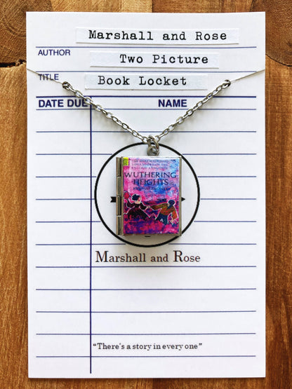 Book Locket Wuthering Heights - Stainless Steel