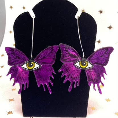 High Strangeness Butterfly Earrings: Purple - La De Da
