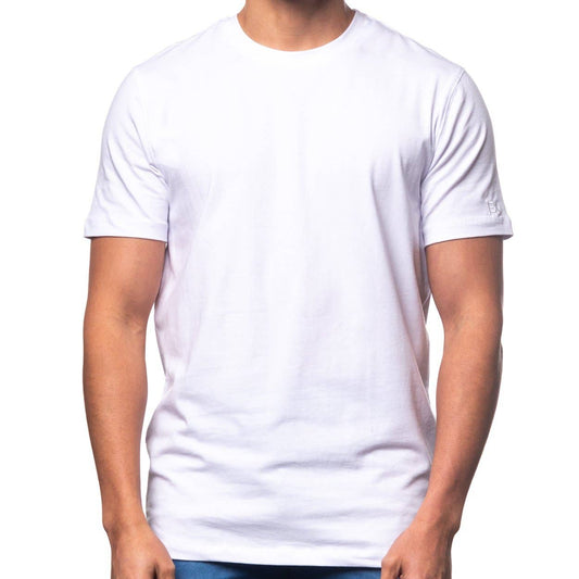 Basic Crew Neck T-Shirt - White - La De Da