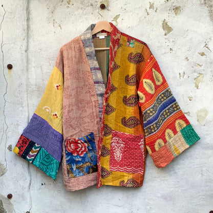 Patchwork Kantha Kimono Jacket #3 - La De Da