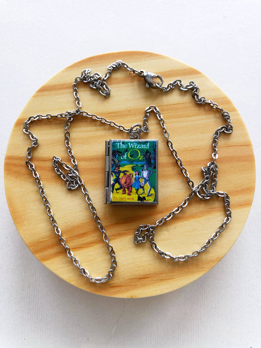 Book Locket The Wizard of Oz - Stainless Steel