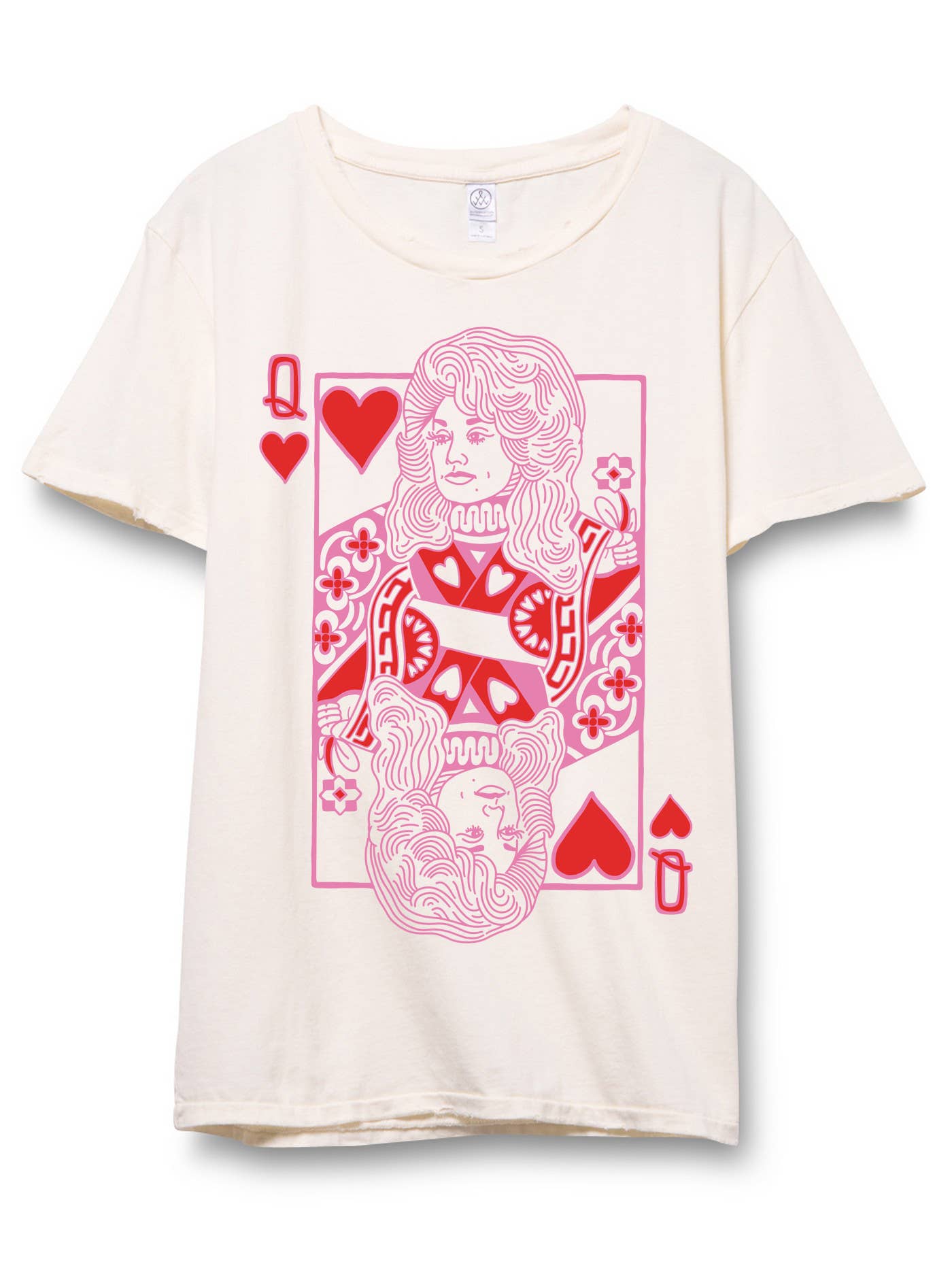 Queen of Hearts Dolly Distressed Unisex Tee