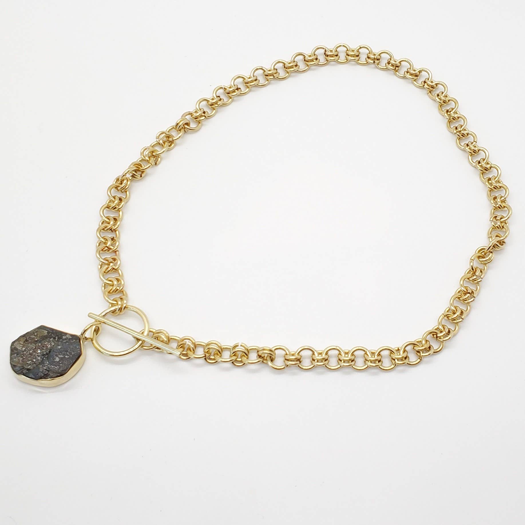 Chainlink Necklace Labradorite - La De Da