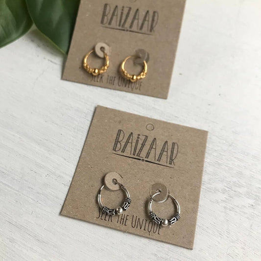 Decorated Tiny Hoop Earring - La De Da