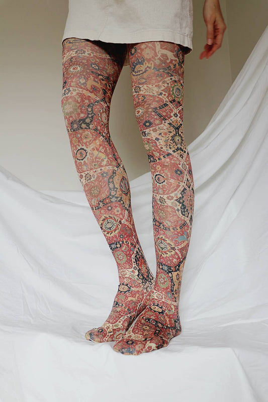 ETHNIC by The Metropolitan Museum of Art Printed Art Tights - XL-Plus