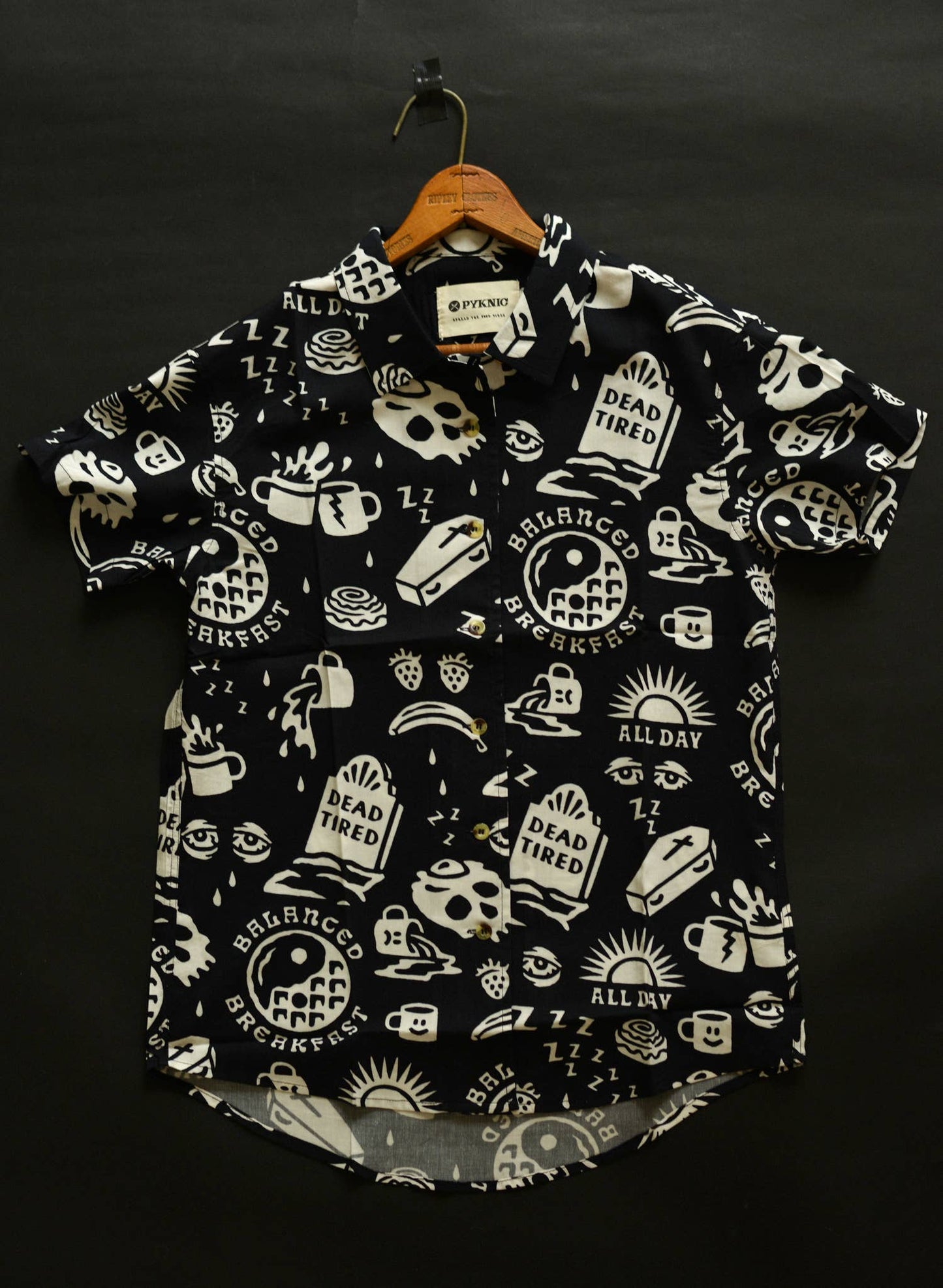 Dead Tired Coffee Casual Button Down Unisex