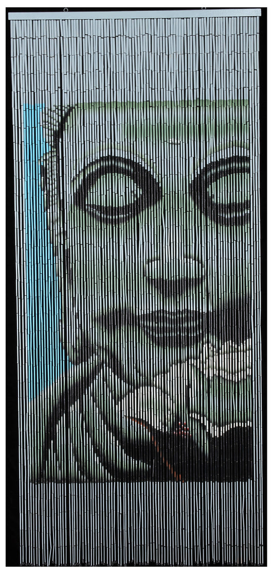 Blue Buddha - Bamboo Beaded Curtain - La De Da