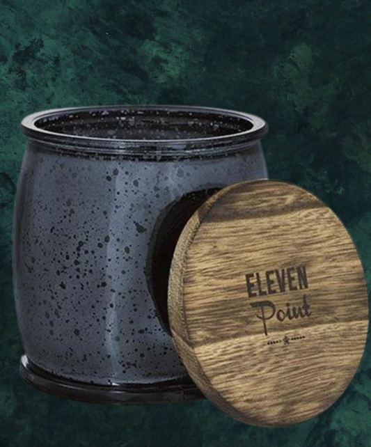 Silver Birch Navy Mercury Barrel Candle - La De Da