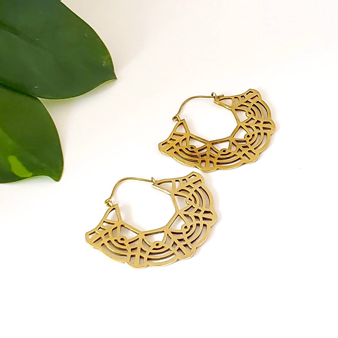 Brass Lakshmi Earring - La De Da