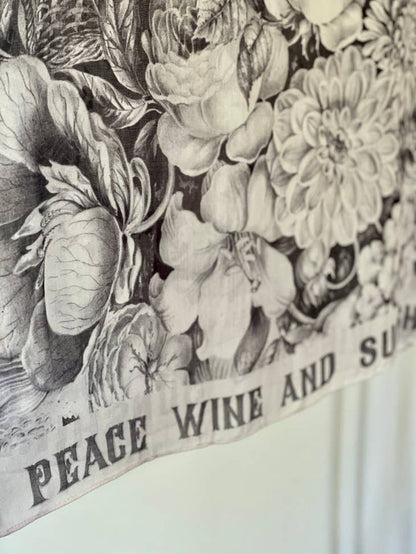 Peace Wine & Sunshine Printed Bamboo Scarf - La De Da