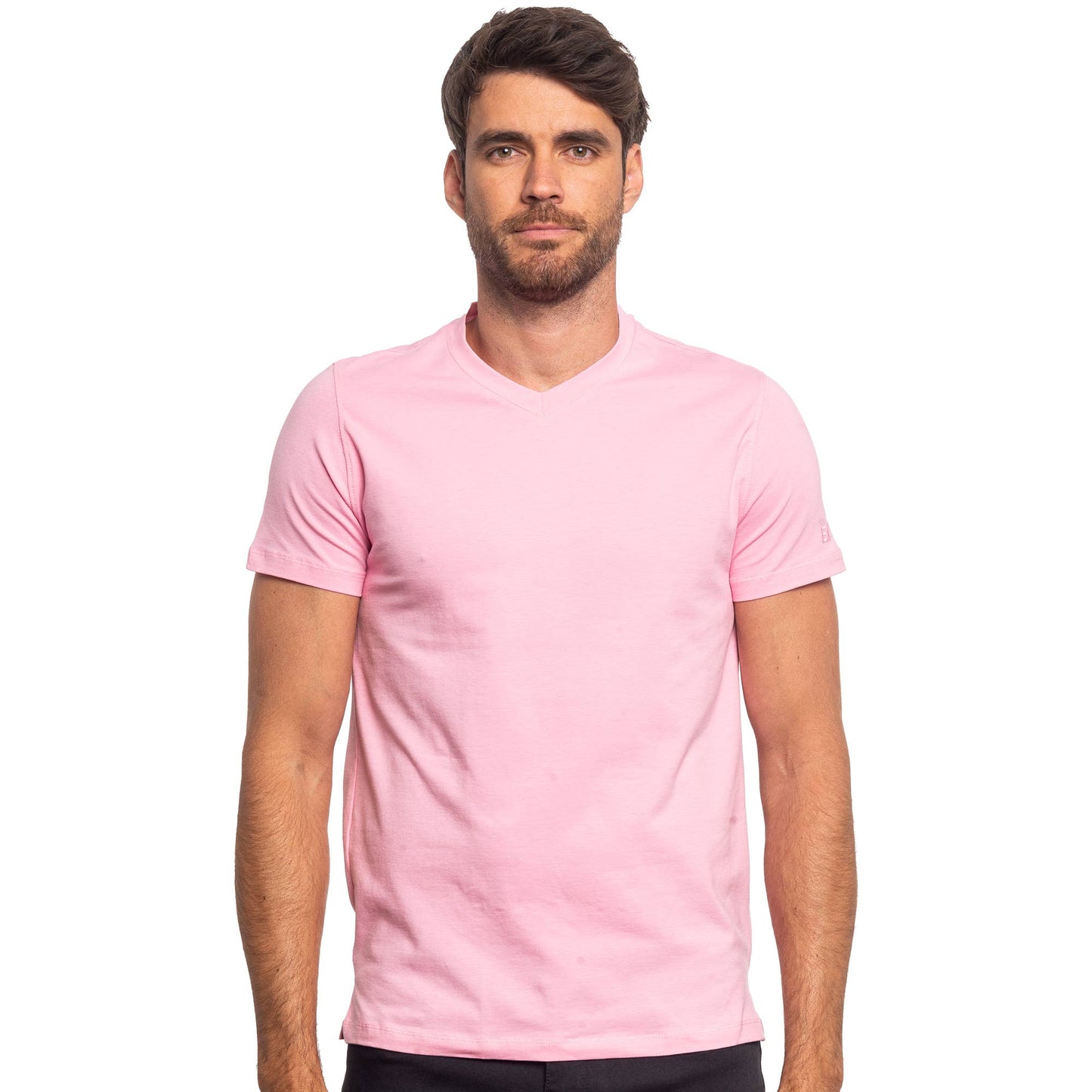 Essential V Neck T-Shirt - Pink - La De Da